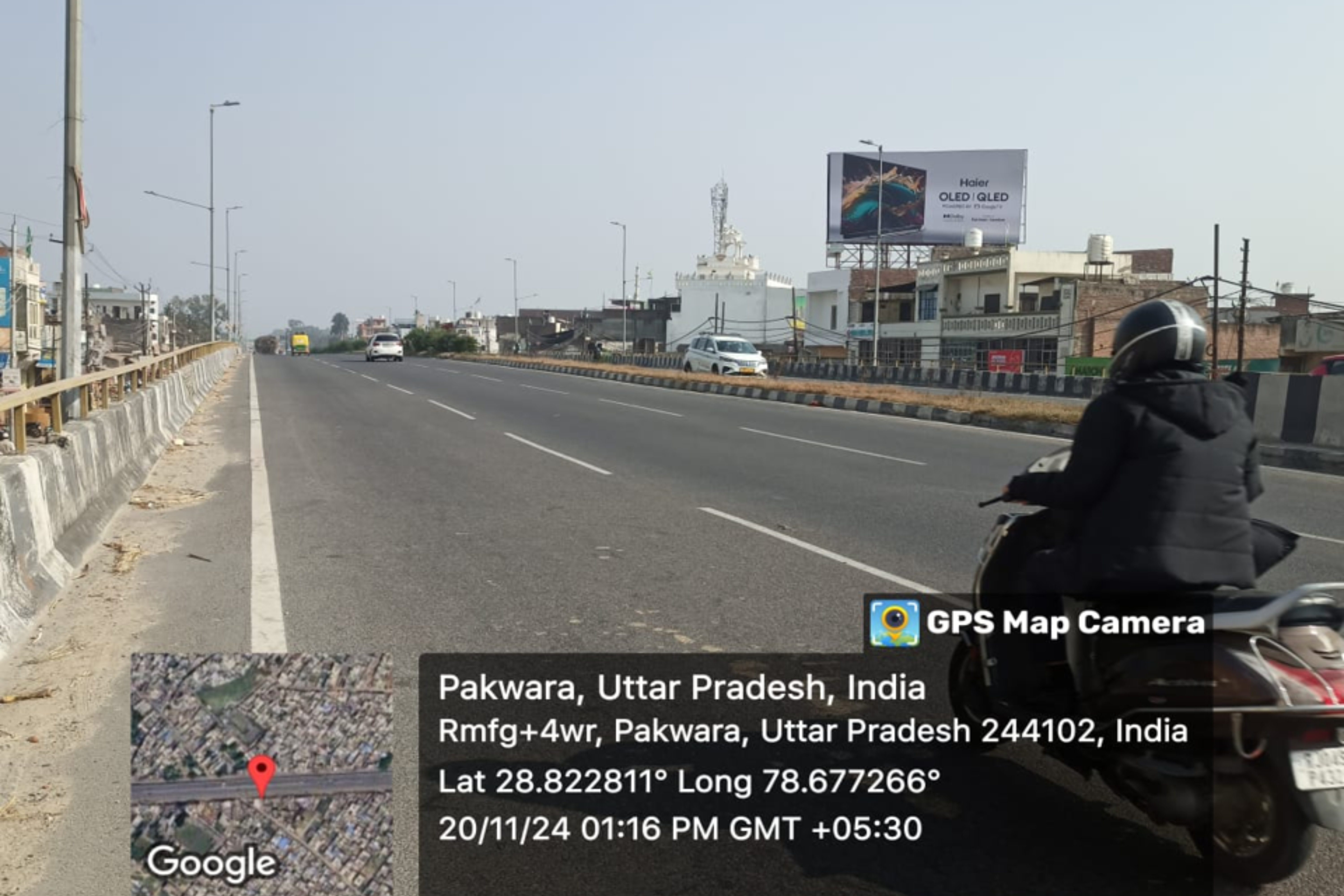 Printing banner in advertising company office